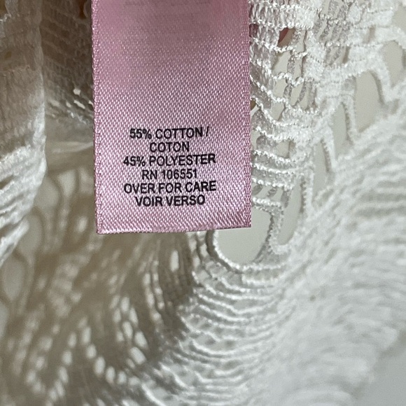 Calypso St. Barth Cream Lace Cap Sleeve Cotton Blend Redortwear Blouse Sz Sm EUC - Picture 4 of 13